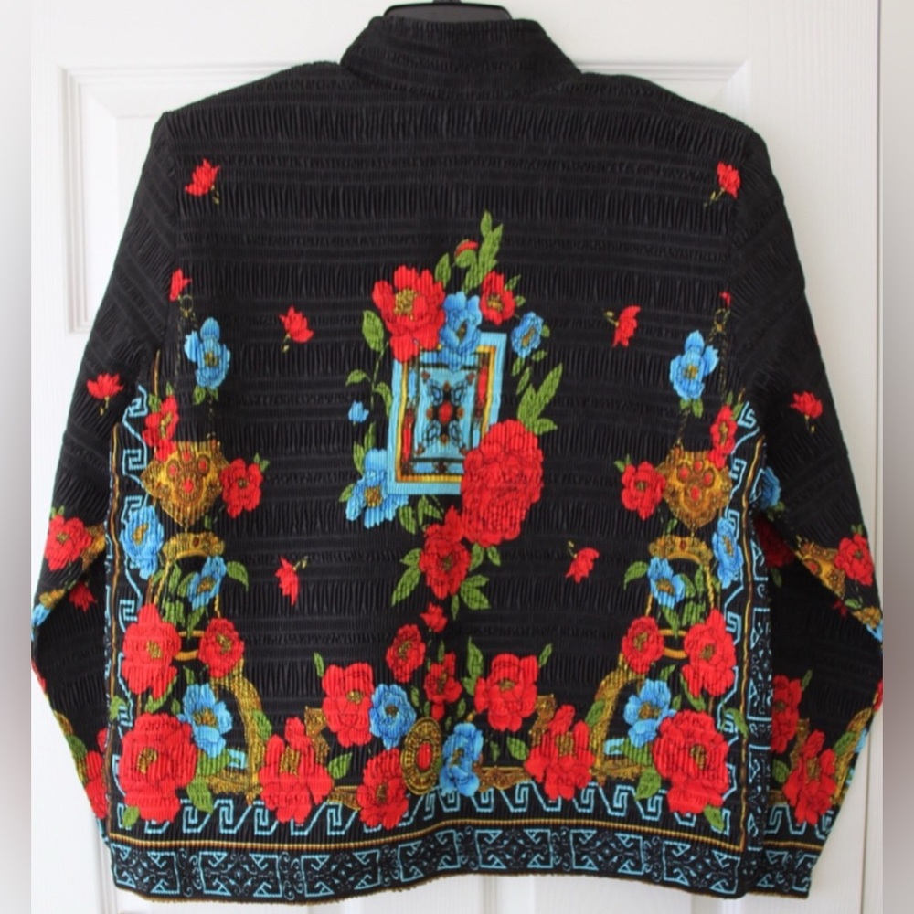 Pleat Pleat by Rafael | Vintage Style Retro Floral Jacket